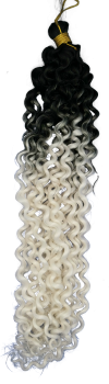 deep water crochet braids black white